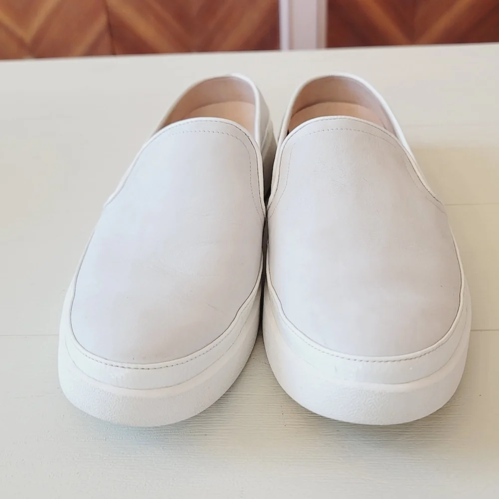 Vionic Effortless Casual Supportive Slip-on Shoes in White Nubuck - Picture 10 of 16